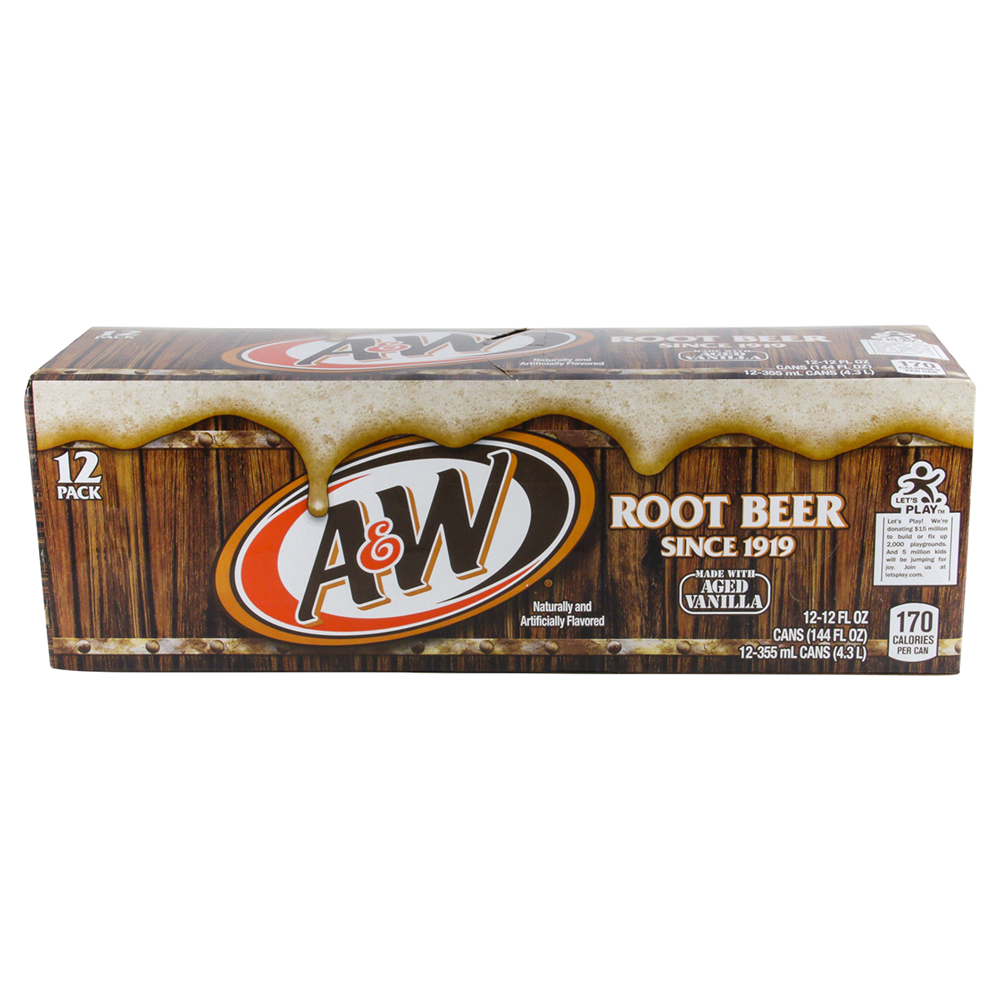 A&W Rootbeer Aged Vanilla Cans 12 X 355ml