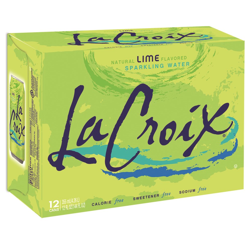 La Croix Sparkling Water Lime 2x(12x355ml)