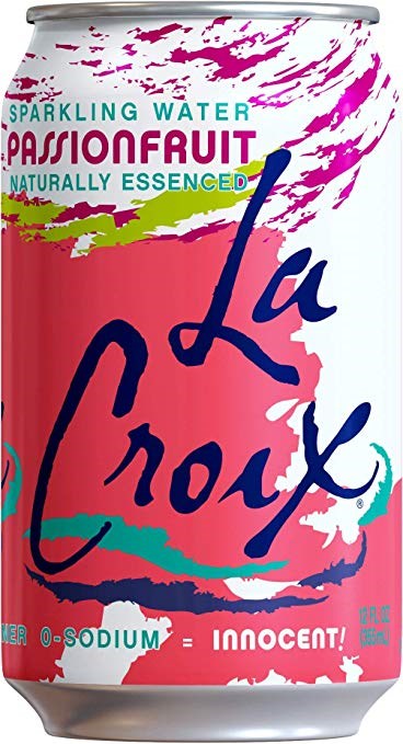 La Croix Sparkling Water Passionfruit 12x355ml Single Cans