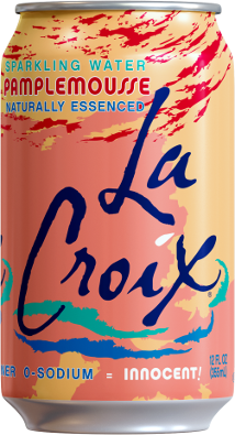 La Croix Sparkling Water Pamplemousse (Grapefruit) 12x355ml Single Cans