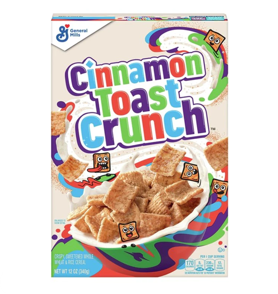 GM Cinnamon Toast Crunch Cereal 12 x 12 oz / 340g