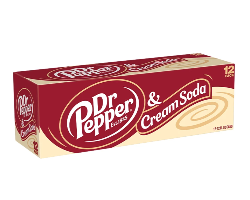 Dr Pepper & Cream Soda 12 x 355ml