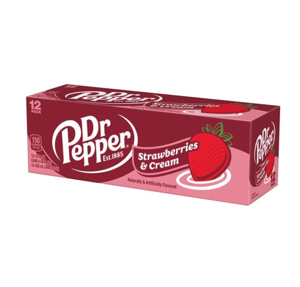 Dr Pepper Strawberry & Cream 12 x 355ml