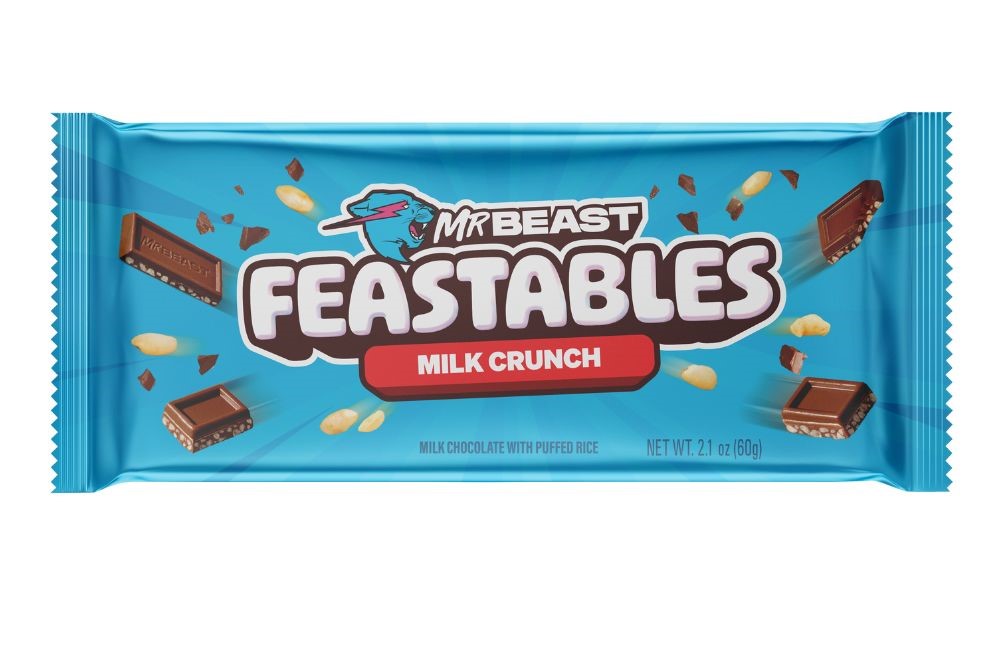 Feastables MrBeast Milk Chocolate Crunch Bar 60g x10