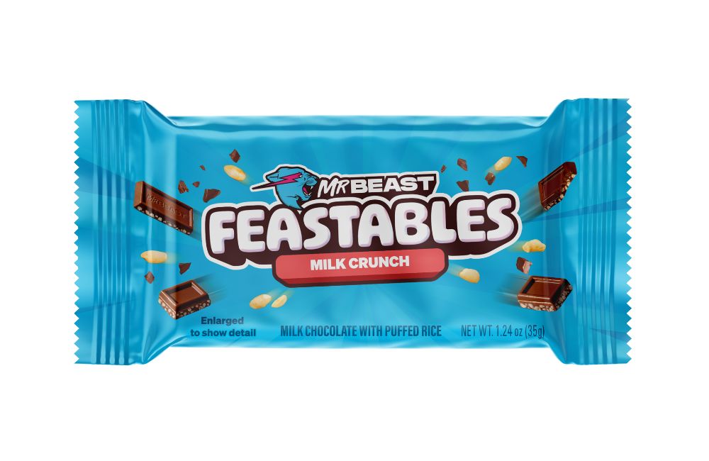 Feastables milk crunch chocolate