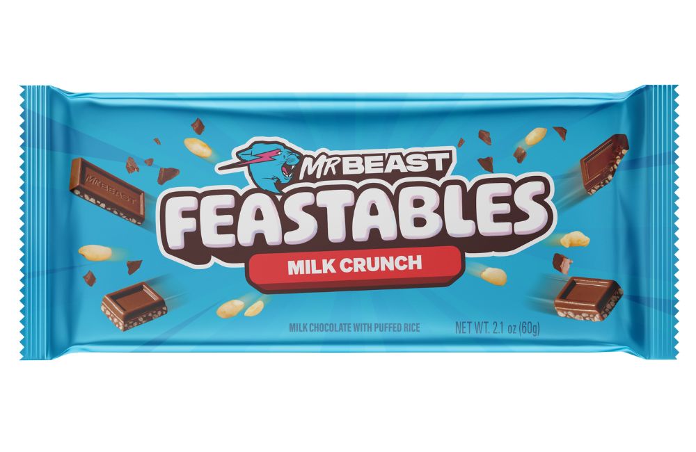 Feastables MrBeast Milk Chocolate Crunch Bar 60g x10