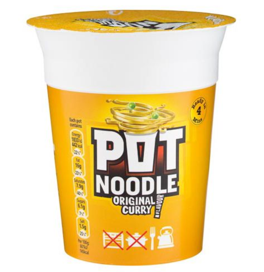 Pot Noodles Curry 90g x 12