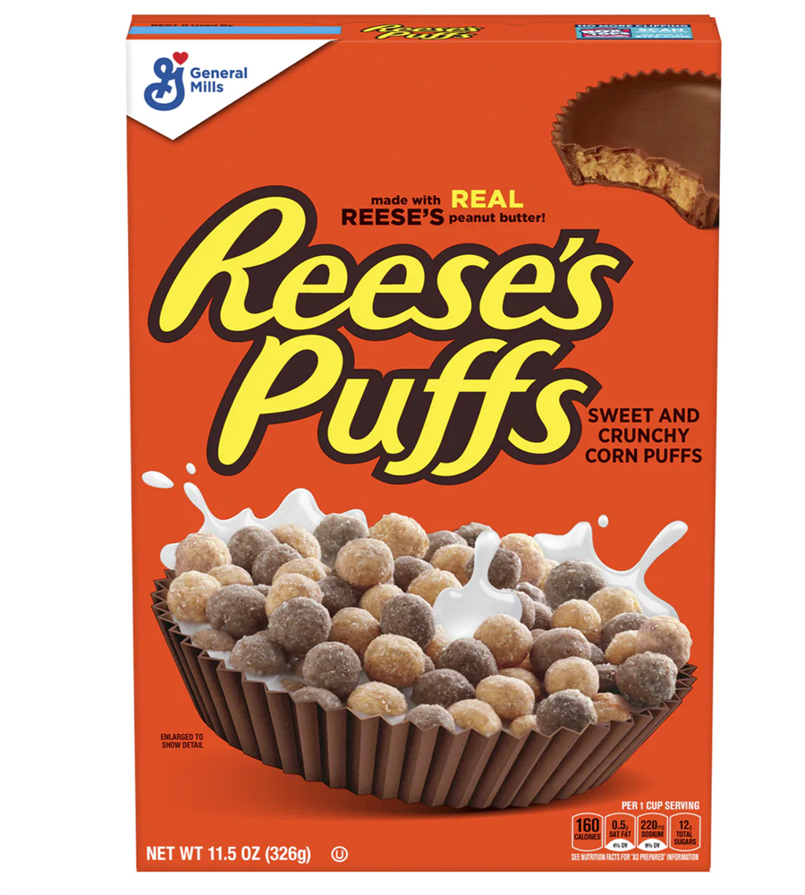 GM Reeses Puffs Cereal 12 x 11.5 oz / 326g