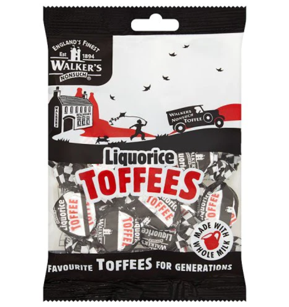 Walkers Liquorice Toffees 12 x 150g