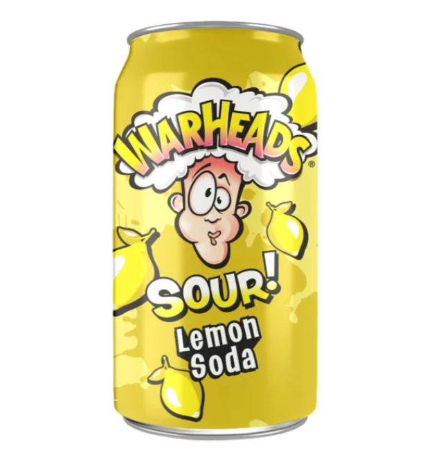 Warheads Lemon Sour Soda 12 x 355ml