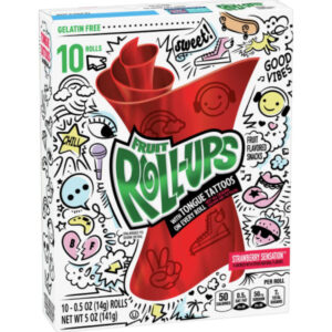 Fruit rollups tongue tattoos