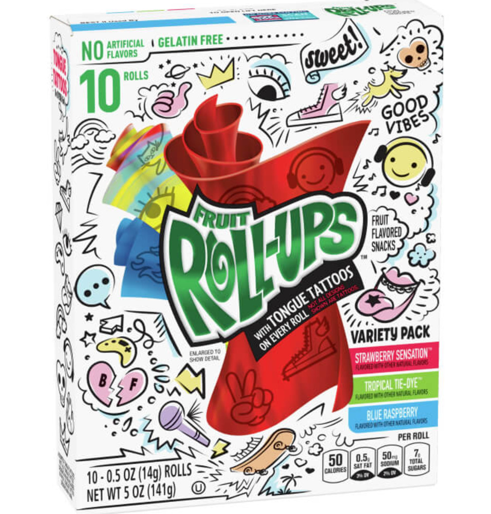 Fruit Roll-Ups Variety Pack 10/10ct x 5 oz / 141g