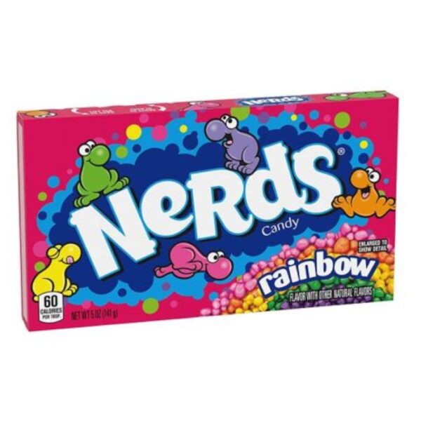 Nerds rainbow candy theatre box