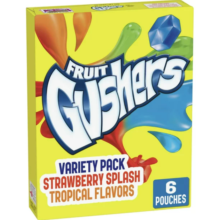 Gushers Strawberry Tropical Variety Pack 10x6ct x 4.80 oz / 136g