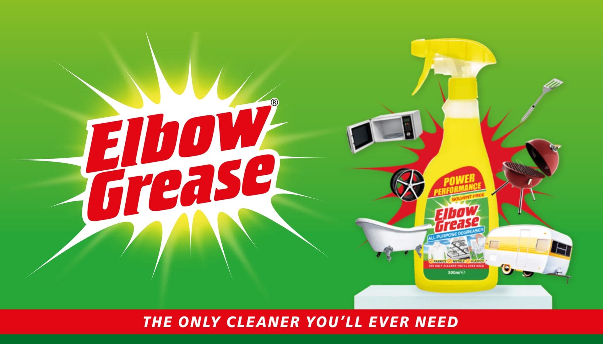 Elbow Grease cleaning products – powerful degreaser and all-purpose cleaner from the UK