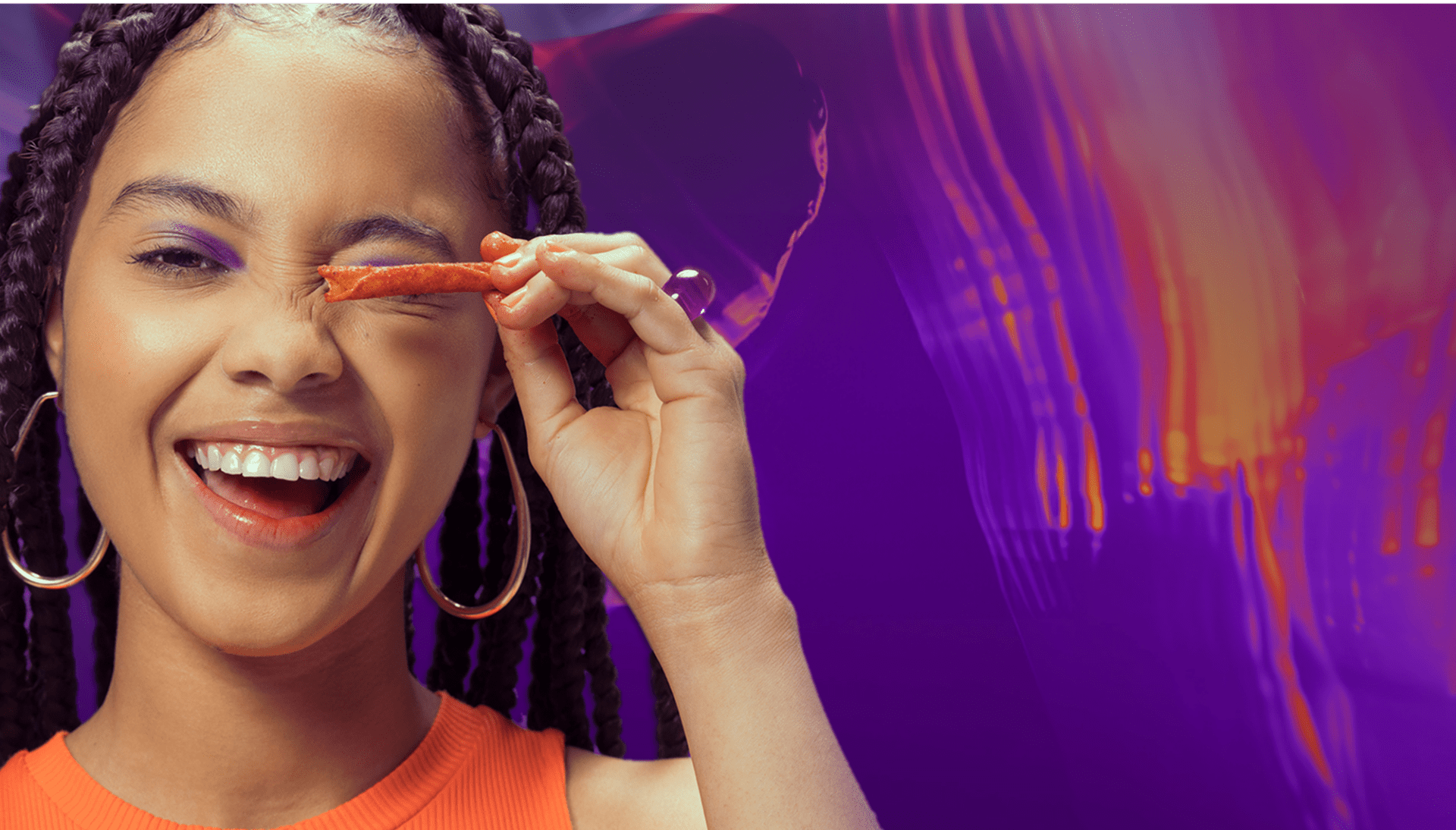 Person enjoying Takis chips – official Takis promotion in New Zealand distributed by Zebra International