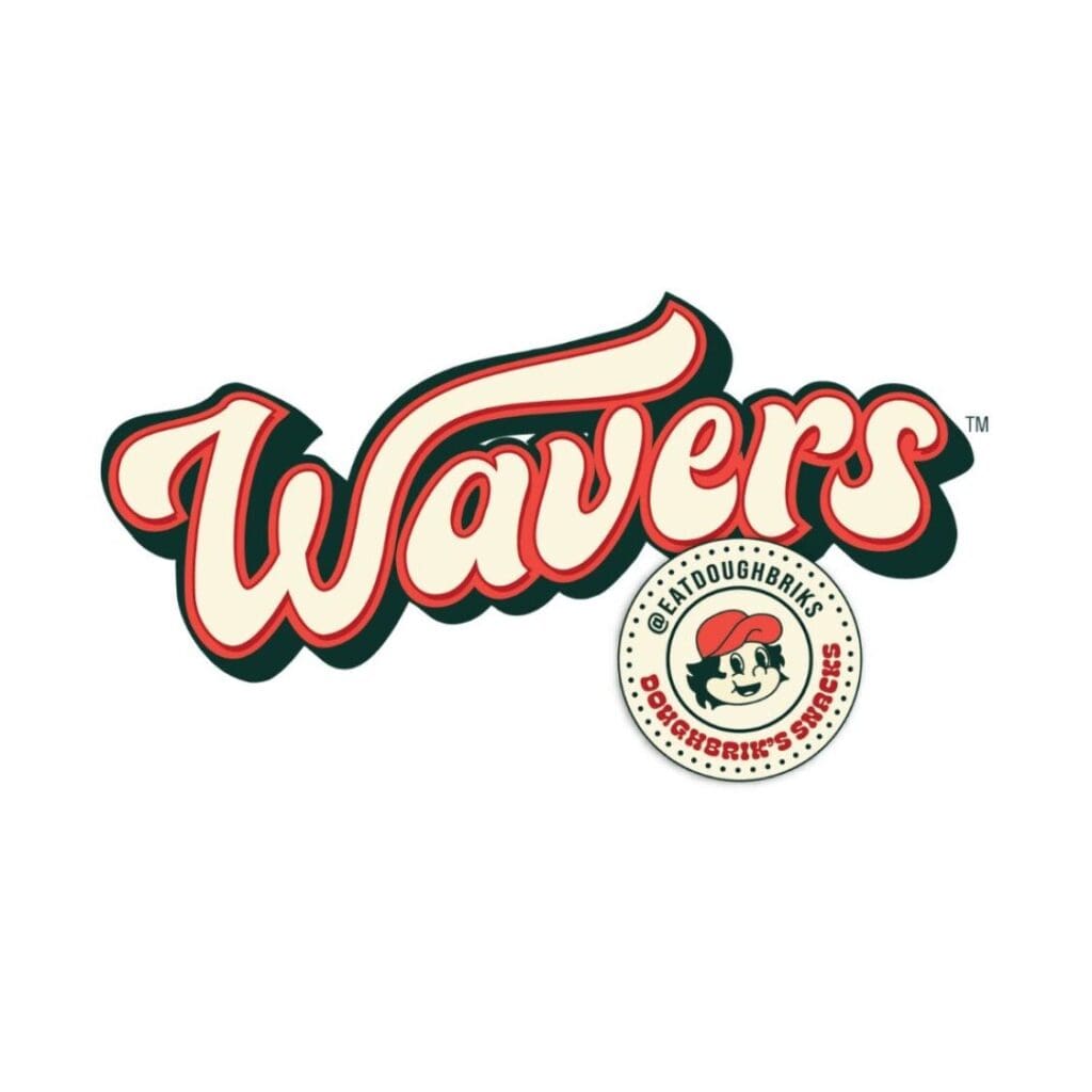 Doughbrik’s Wavers logo for the official snack brand distributed by Zebra International.