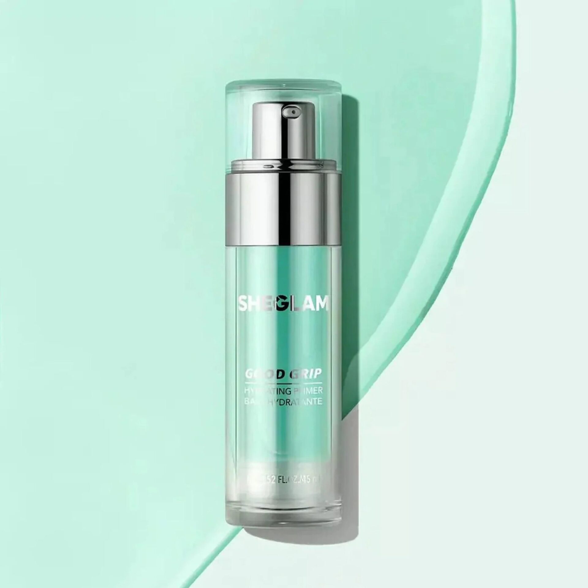 SHEGLAM face category image featuring mint green serum bottle – premium complexion products available in New Zealand.