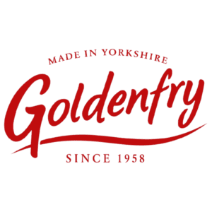 Goldenfry logo – made in Yorkshire since 1958, official New Zealand distributor Zebra International