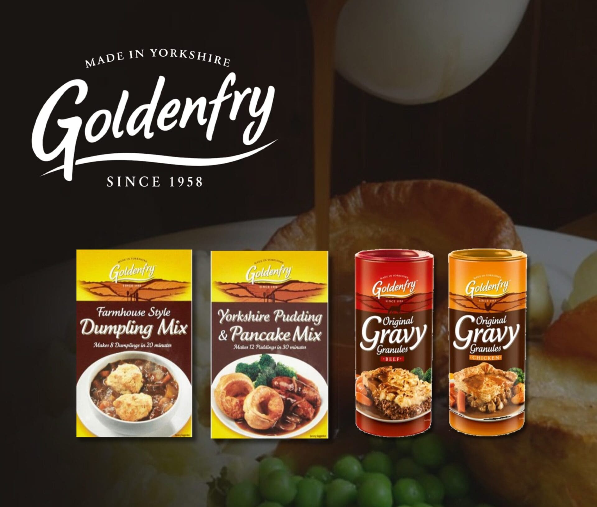 Goldenfry gravies, batter mixes and sauces – Made in Yorkshire since 1958 | Available in New Zealand