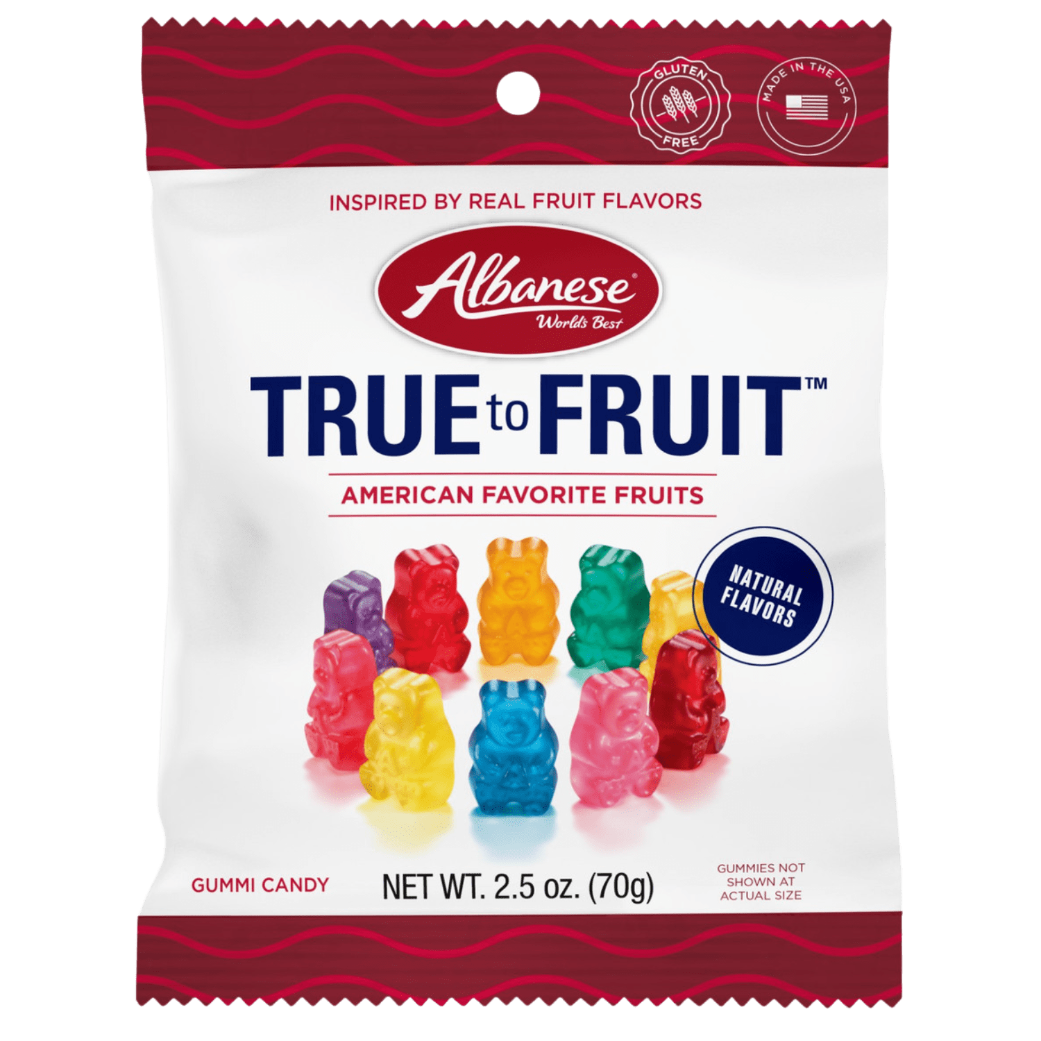 Albanese True to Fruit American Favorite Fruits 12 x 70g